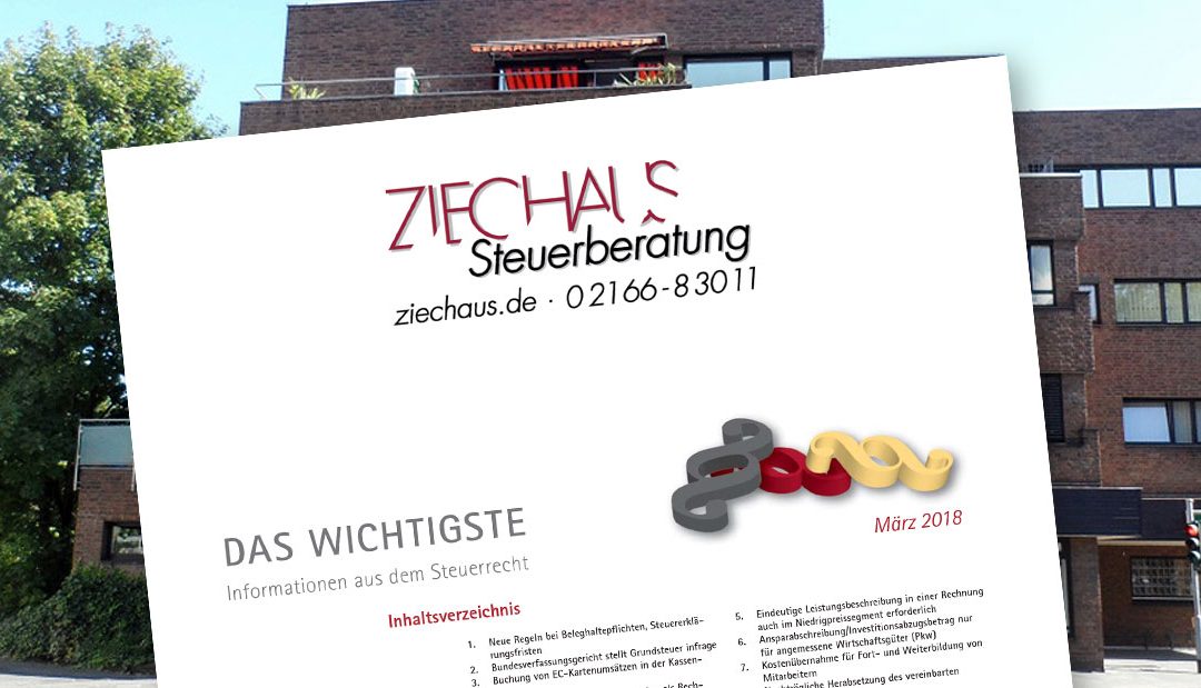 Rundschreiben März 2018