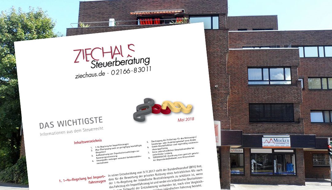 Rundschreiben Mai 2018