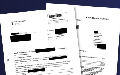 Vorsicht vor irreführenden Schreiben zum Transparenzregister
